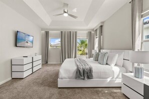 5 bedrooms, travel cot, WiFi, bed sheets