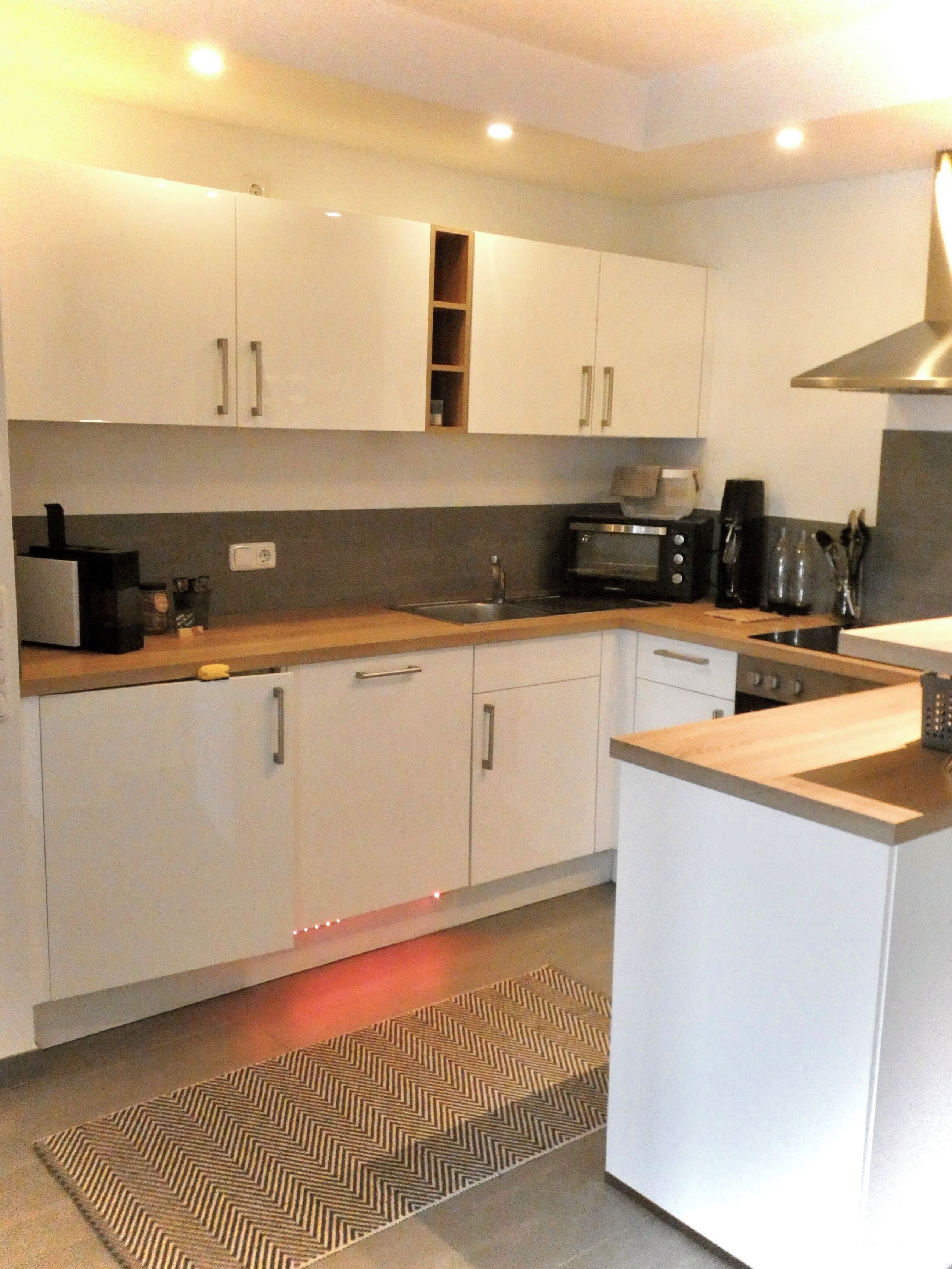 Departamento Deluxe, regadera para personas con discapacidad, cocina | Cocina privada | Periquera 