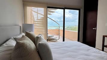 Luxury Apartment, Private Pool, Sea View | 3 bedrooms, in-room safe, blackout curtains, iron/ironing board