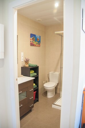 Dusche, Haartrockner, Handt ücher