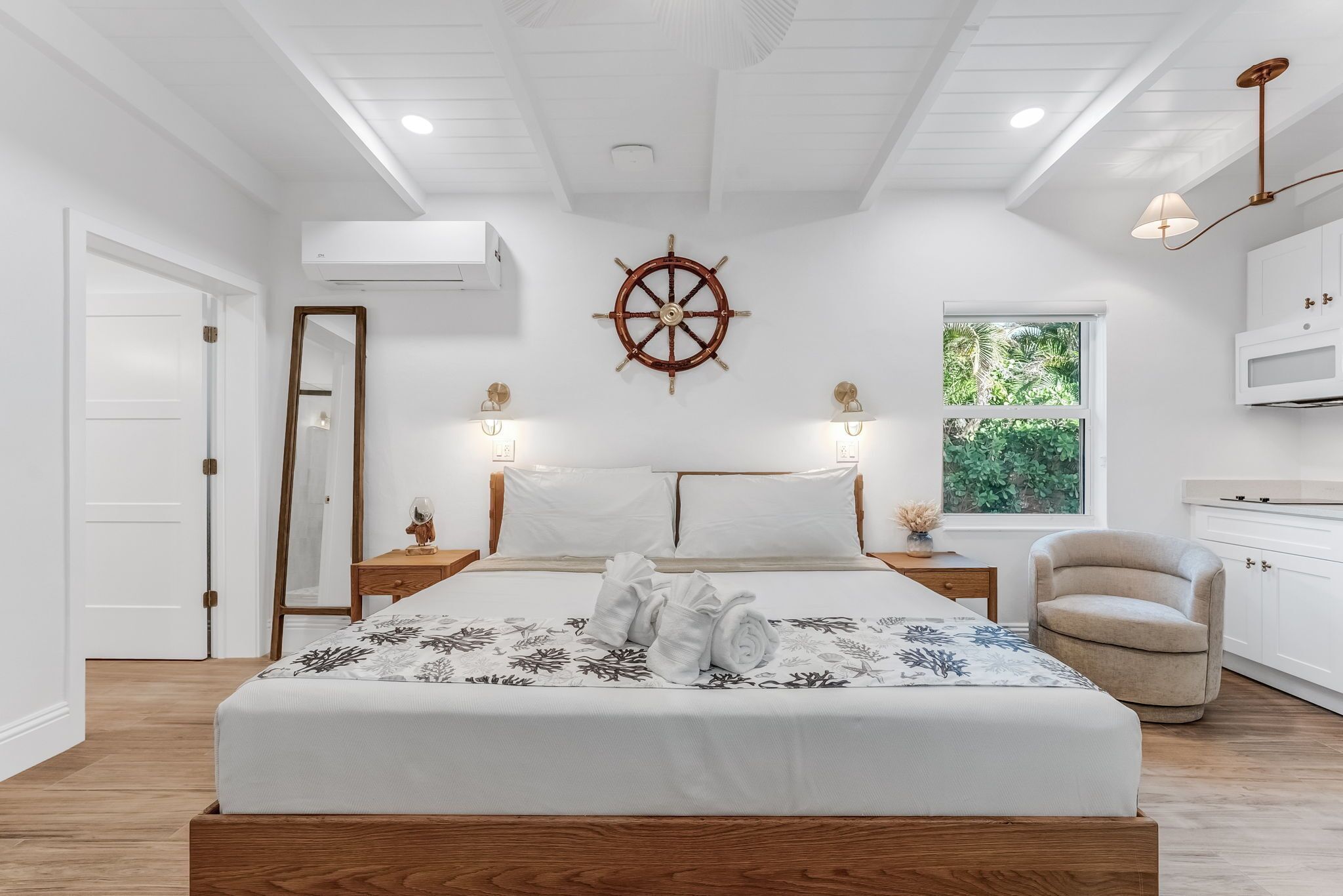 Blackout curtains, iron/ironing board, free WiFi, bed sheets