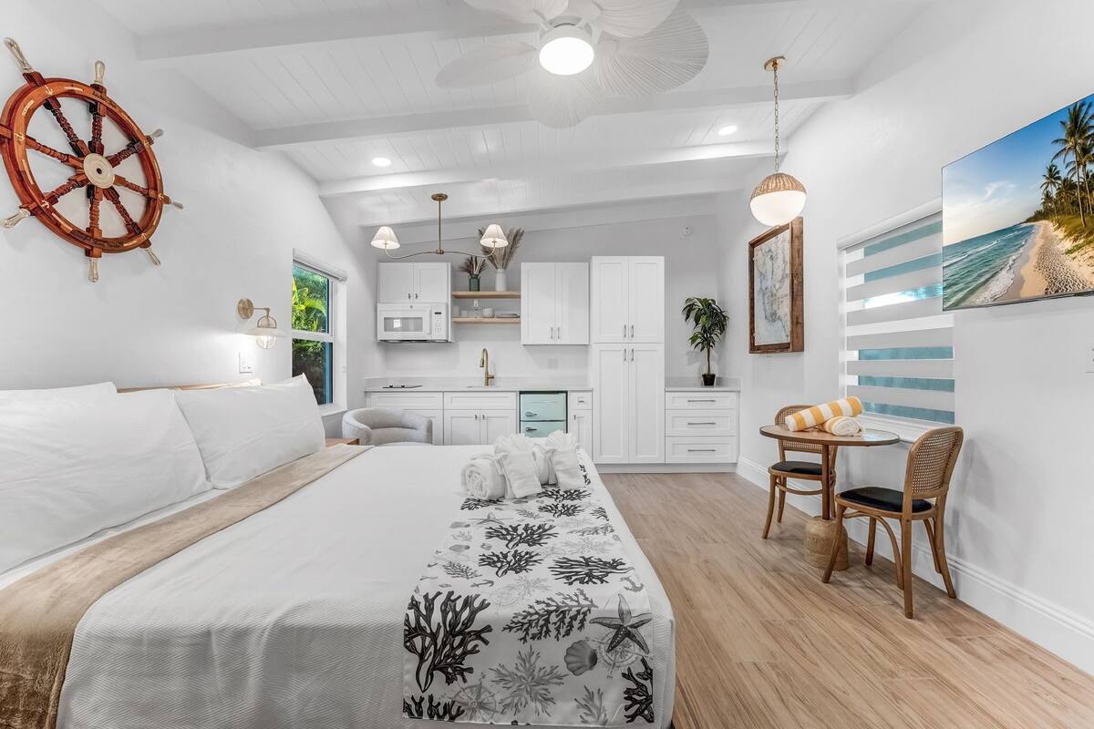 Blackout drapes, iron/ironing board, WiFi (free), bed sheets