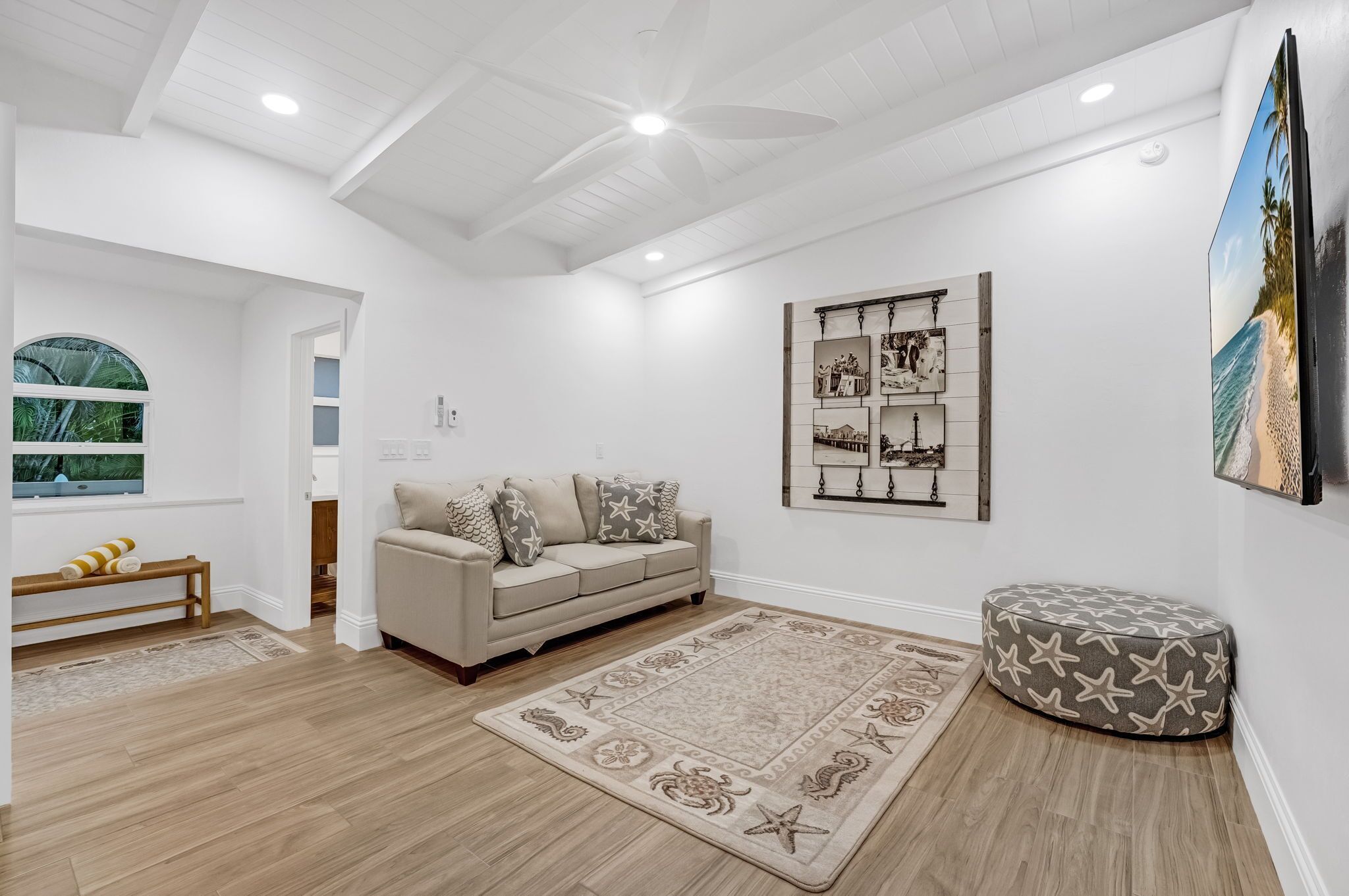 Elite Single Room | Living area | 55-inch Smart TV with cable channels, streaming services