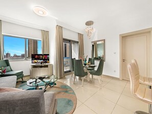 Living area - Luxury 1BR with Burj Khalifa View in Downtown Dubai (Dubai)