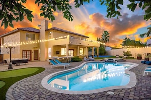 A heated pool