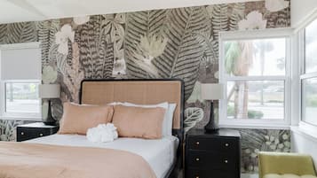 1 bedroom, iron/ironing board, bed sheets