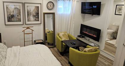 Cozy walkout basement. In the middle of Wineries the best in Niagara region.