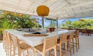 Outdoor dining - Breathtaking Koh Koon - Provence Meets the East Sleeps 14 Adults +8 Kids (Koh Samui)