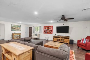 Smart TV, DVD player, books