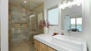 Hair dryer, towels