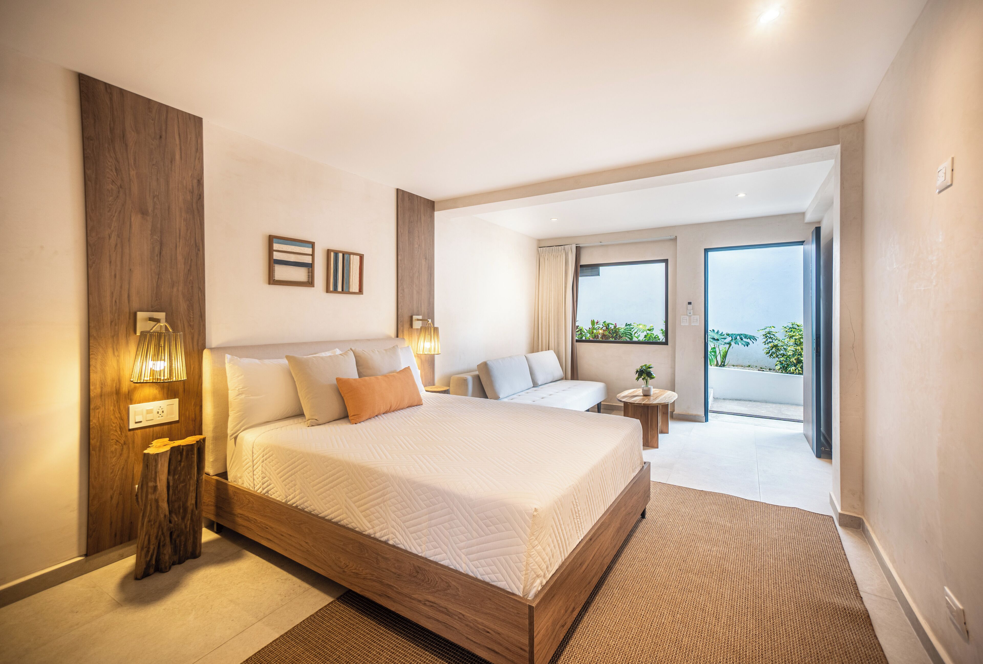 Habitación Confort, vistas al jardín | Sábanas de algodón egipcio y ropa de cama de alta calidad