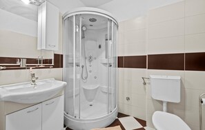 Shower, hair dryer