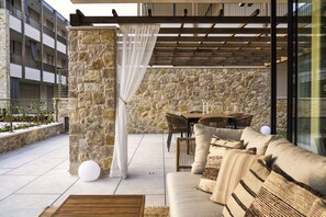 Luxury Condo, 2 Bedrooms, Kitchen, Pool View | Terrace/patio - SalvatoreHomes - Pure Luxury in the Centre of Bardolino with Pool & Private Jacuzzi - Casa Olivia - a 5 Star Luxury Collection at Lake Garda (Bardolino)