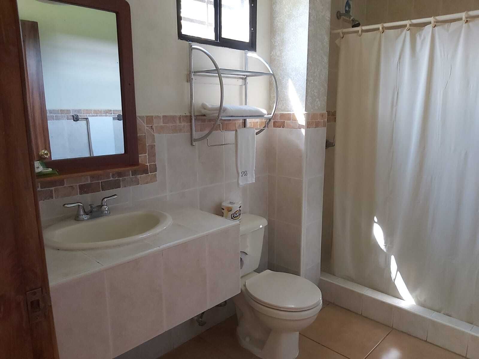 コンフォート ダブルルーム | バスルーム | 石鹸、シャンプー、トイレットペーパー