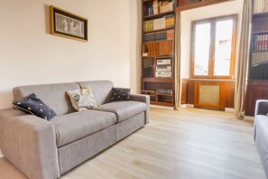 Fernseher, Bücher, Musikbibliothek, Videothek
