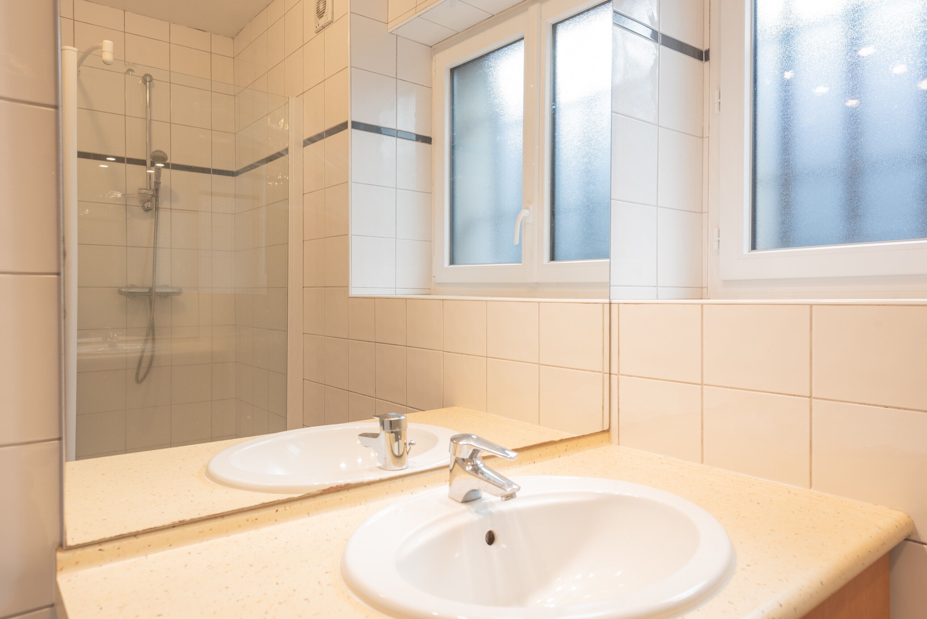Shower, hair dryer