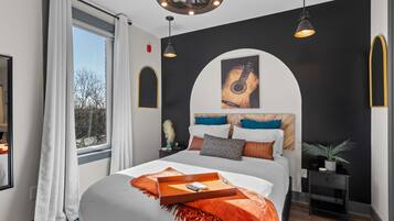 1 habitación, tabla de planchar con plancha, wifi y ropa de cama