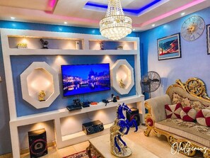 Superior Apartment, City View | Living area - Aso Chateau Apartment and Lounge  (Lagos)