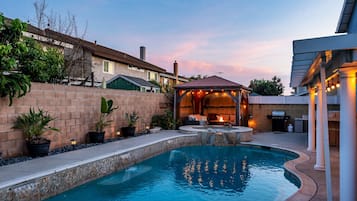 A heated pool
