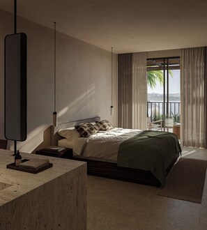 เครื่องนอนระดับพรีเมียม, มินิบาร์, ตู้นิรภัยในห้องพัก, โต๊ะทำงาน