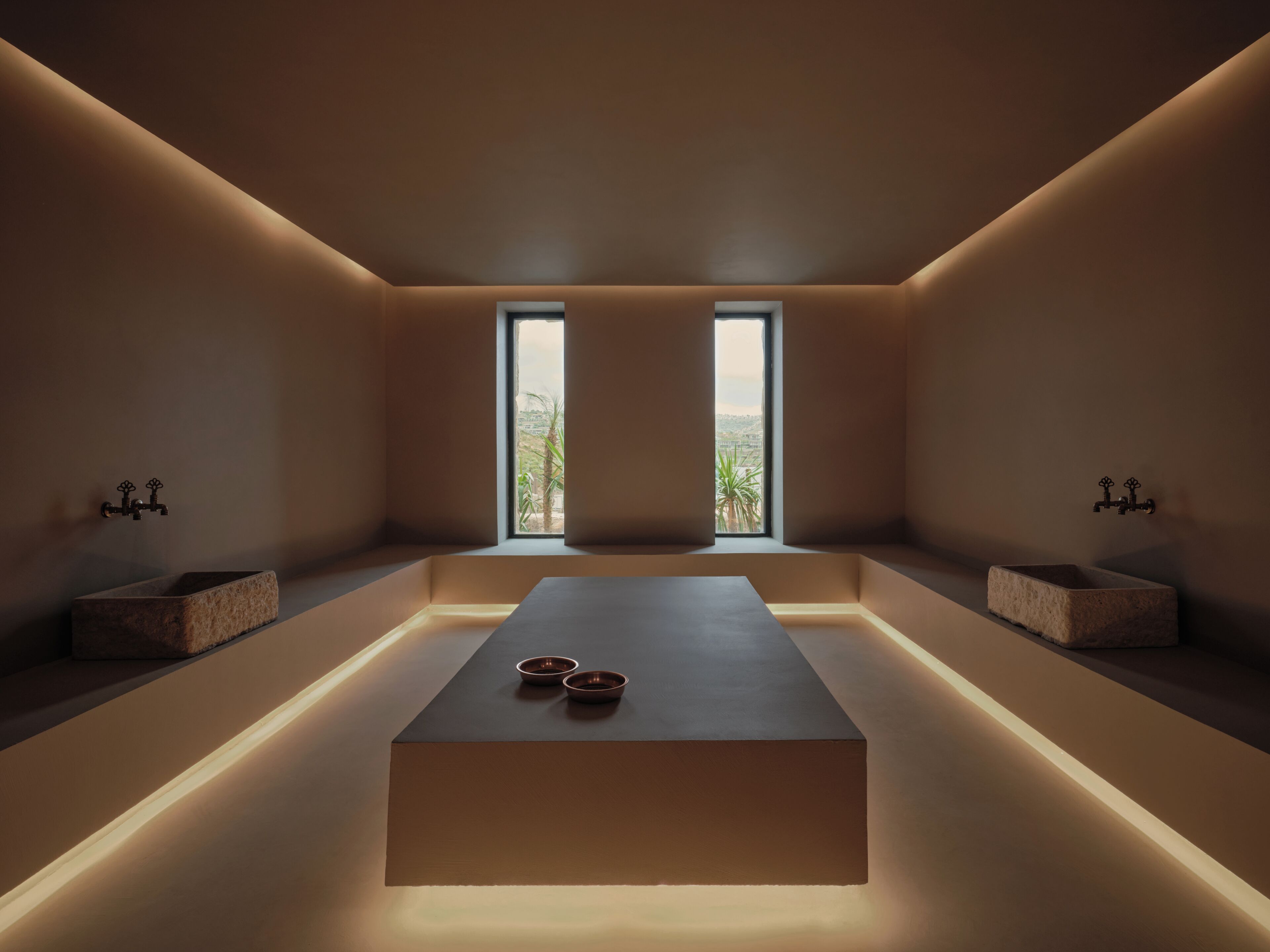 Sauna, steam room, massages