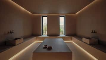 Sauna, steam room, massages