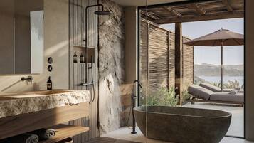 Deluxe Suite with Private Pool | 1 bedroom, premium bedding, minibar, in-room safe