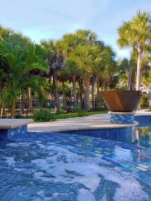 A heated pool
