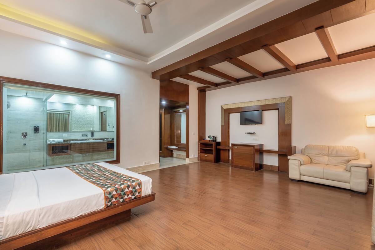 ห้องเอ็กเซกคิวทีฟสวีท, วิวหุบเขา | ผ้าปูที่นอนฝ้ายอียิปต์, เครื่องนอนระดับพรีเมียม, ตู้นิรภัยในห้องพัก