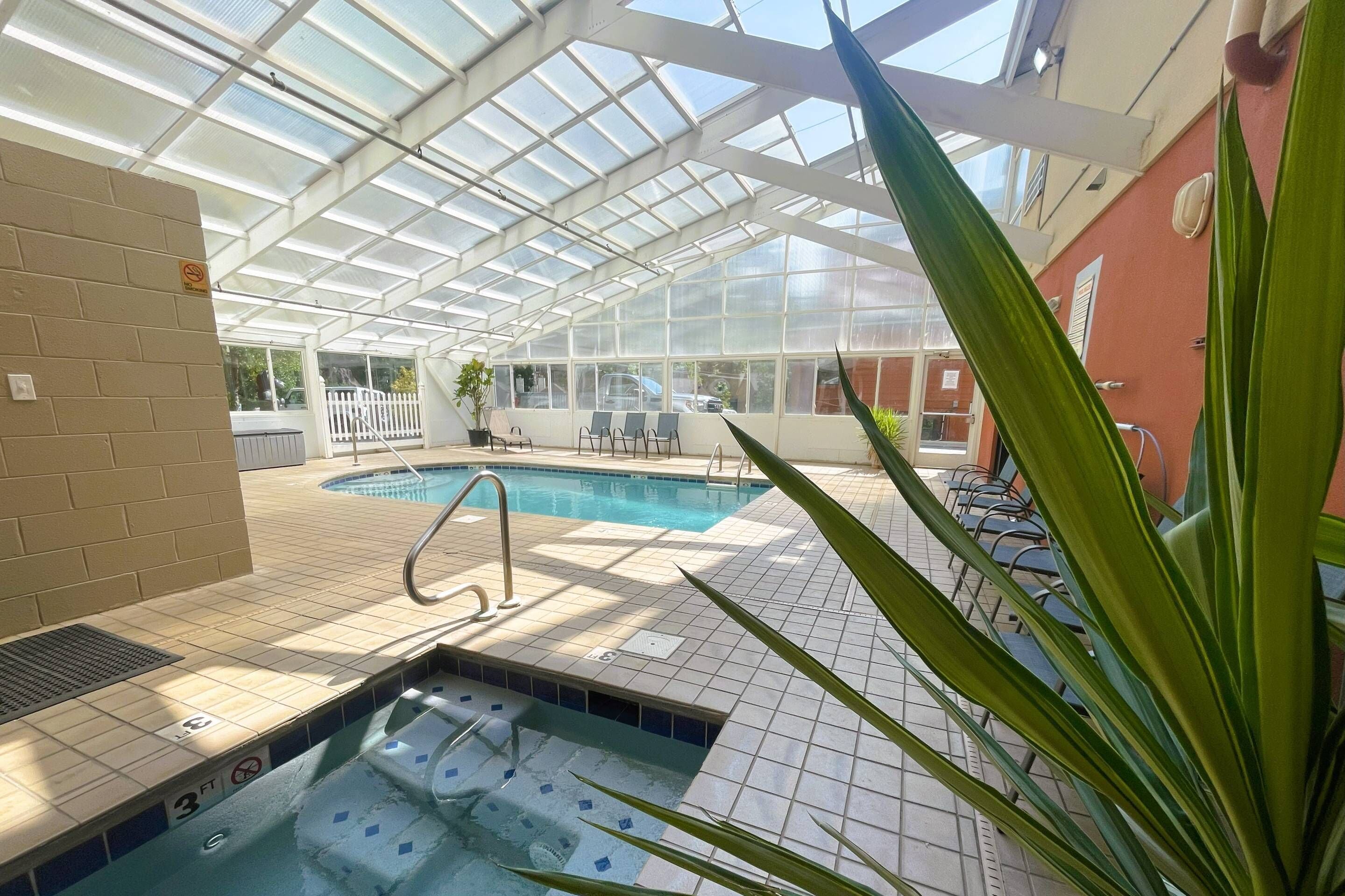Indoor pool, a heated pool