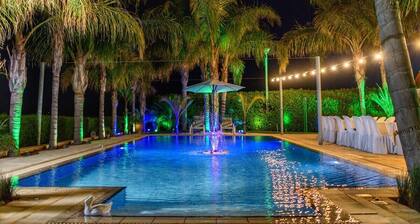 3-Bedroom Villa Oasis by the Sea: Infinity Pool, AC, WiFi & Award-Winning Garden