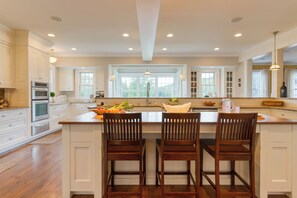 Fridge, oven, coffee/tea maker, cookware/dishes/utensils - Private Pond, Movie Room, Gym & Fire Pit | Luxe Secluded Berkshires Estate (Austerlitz)