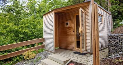 Maison de vacances avec terrasse, aire de jeux, barbecue, sauna et Ă©vĂ©nements dâĂ©quipe