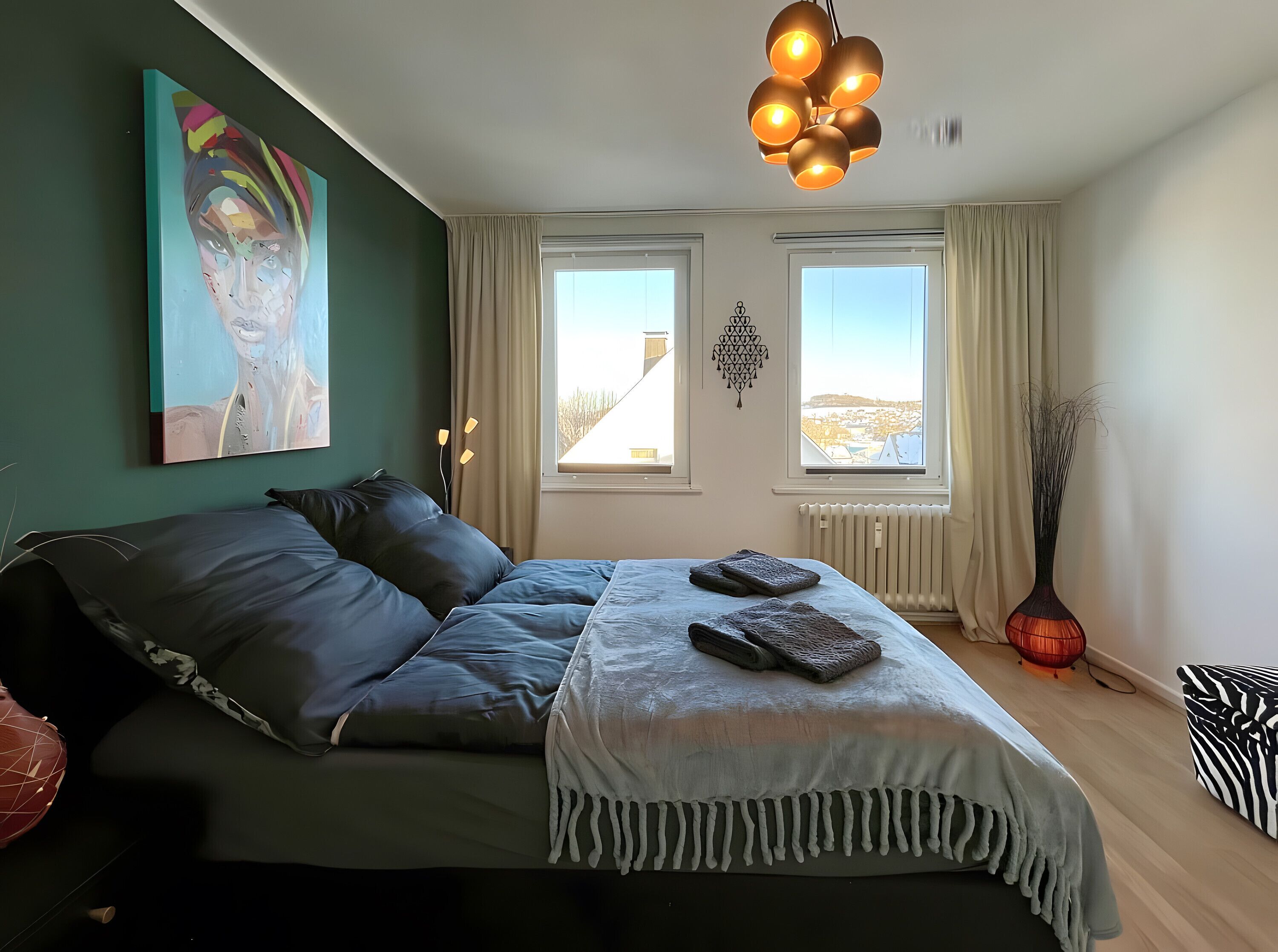 2 habitaciones, wifi gratis y ropa de cama 