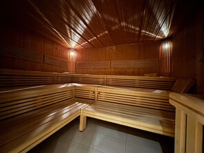 Sauna - Apartment 'Bayerwaldresort' with Mountain View, Shared Pool and Wi-Fi (Sankt Englmar)