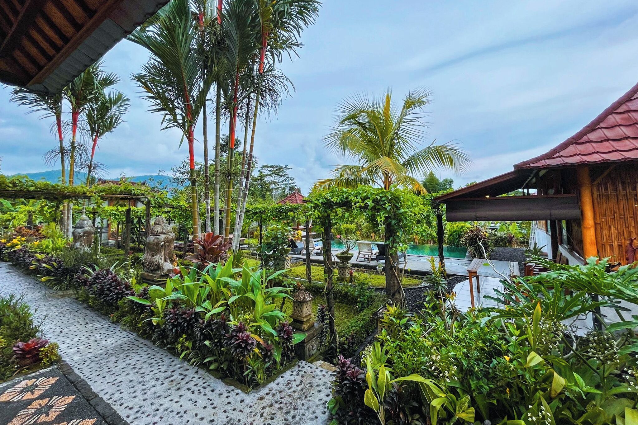 Deluxe-villa - udsigt til have | Terrasse/gårdhave