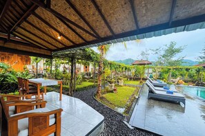 Superior Villa with Pool View | View from room - Villa Pastiny Santy Sidemen (Sidemen)