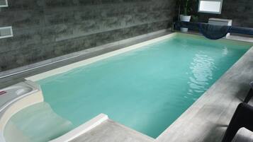 Indoor pool, a heated pool