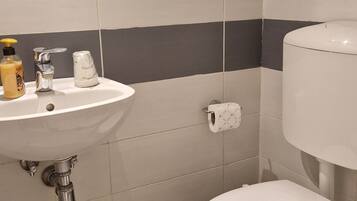 Dusche, Haartrockner, Bidet, Handtücher