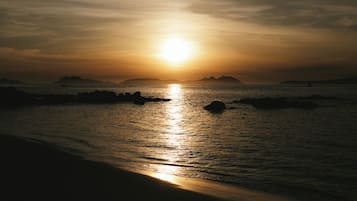 Vlak bij het strand