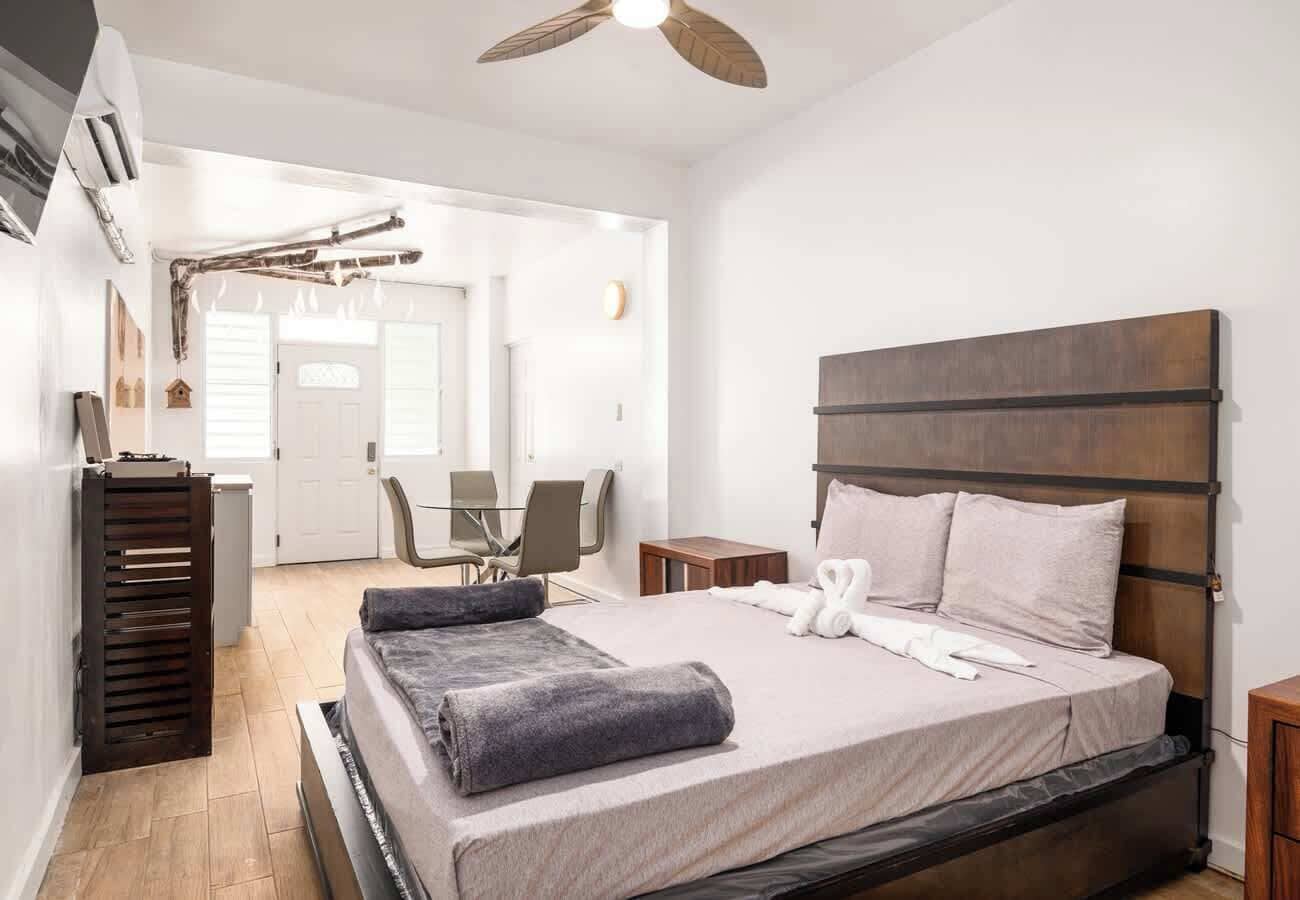 1 chambre, bureau, fer et planche à repasser, Wi-Fi gratuit