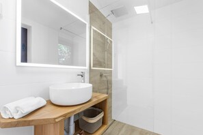 Shower, towels - Charming Mediterranean Villa with Private Pool in Istria (Novigrad)