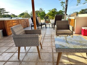 Terrace/patio - Sunscape Second Floor Condo with Rooftop (Playas Del Coco)