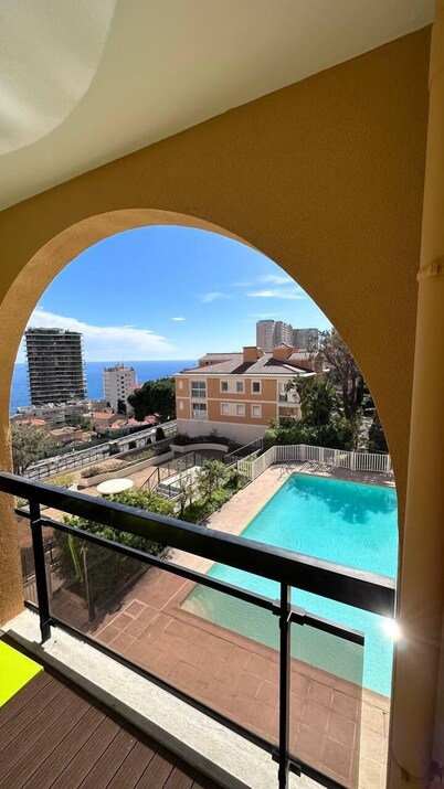 Modern Studio + Pool • Monaco Area