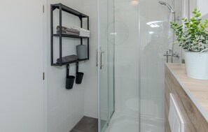 Shower, hair dryer