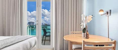 Desk, iron/ironing board, travel crib, WiFi