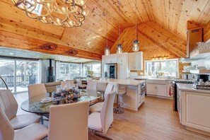 House (3 Bedrooms) | Interior - Wraparound Deck & Grill: Wrightwood Cabin Near PCT (Wrightwood)