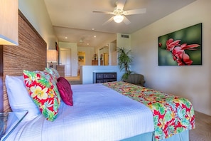 2 bedrooms, desk, laptop workspace, iron/ironing board - Kaanapali Royal N202 2 Bedroom Condo (Lahaina)