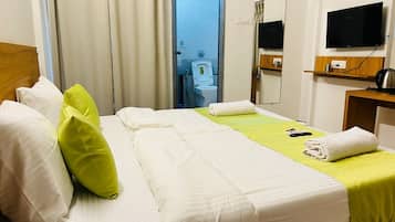Deluxe Room, Balcony, City View | Desk, laptop workspace, free WiFi