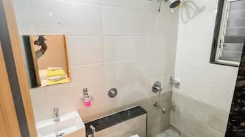 Soap, shampoo, toilet paper